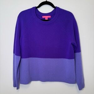 Lilly Pulitzer Purple Crew Neck Cashmere Sweater